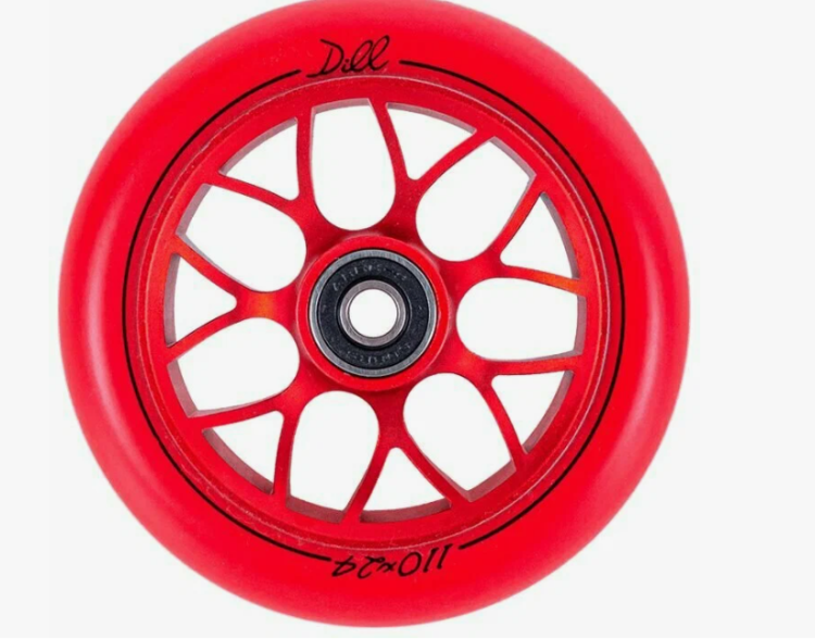 Колесо для самоката X-Treme 110*24мм, Dill, red