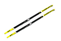 Лыжи 180см VUOKATTI степ с креп. NNN Snowmatic (авто) Black/Yellow