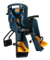 Кресло детское переднее GH-908E синие, с разноцветным текстилем