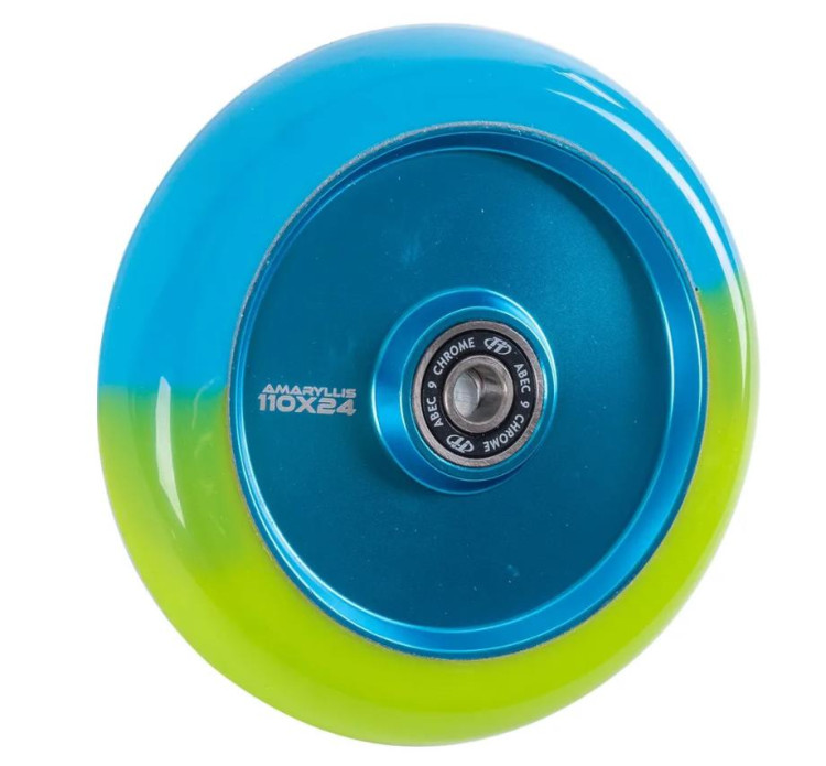 Колесо для самоката X-Treme 110*24мм, Amarillis, blue-green