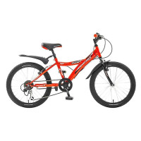 20" RACER, красный, сталь, 6 скор., V-Brake
