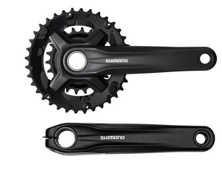 Система Shimano, MT210, 170мм, для 2x9ск, ин. Вал., 46/30, с защитой., цвет черный