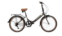 24" AURORA,складной , коричневый, Shimano 6 speed, TY21/TS38