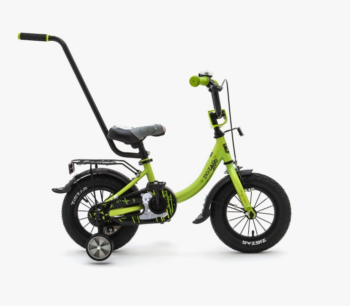 12" ZIGZAG ZOO зеленый С РУЧКОЙ