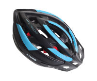 Шлем взрослый, 19 вент. отверстий, размер M/L(57-62), черный с синим, инд. уп. Vinca Sport