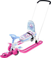 Снегокат NIKA Тимка спорт 6 (ЕДИНОРОГ) рама белая ВЫДВИЖНЫЕ КОЛЕСА СО СПИНКОЙ Снегокат NIKA Тимка спорт 6 (ЕДИНОРОГ) рама белая ВЫДВИЖНЫЕ КОЛЕСА СО СПИНКОЙ
