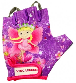 Перчатки велосипедные детские, Mila, фиолетовые, размер 5XS