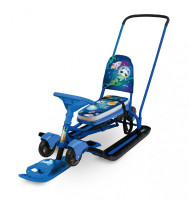 Снегокат NIKA Тимка спорт 6 (КОСМИЧЕСКИЙ) рама синяя ВЫДВИЖНЫЕ КОЛЕСА СО СПИНКОЙ Снегокат NIKA Тимка спорт 6 (КОСМИЧЕСКИЙ) рама синяя ВЫДВИЖНЫЕ КОЛЕСА СО СПИНКОЙ