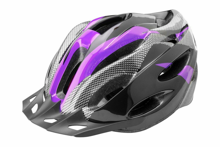 Шлем FSD-HL021 (out-mold). Размер L (58-60 см) чёрно-пурпурный.