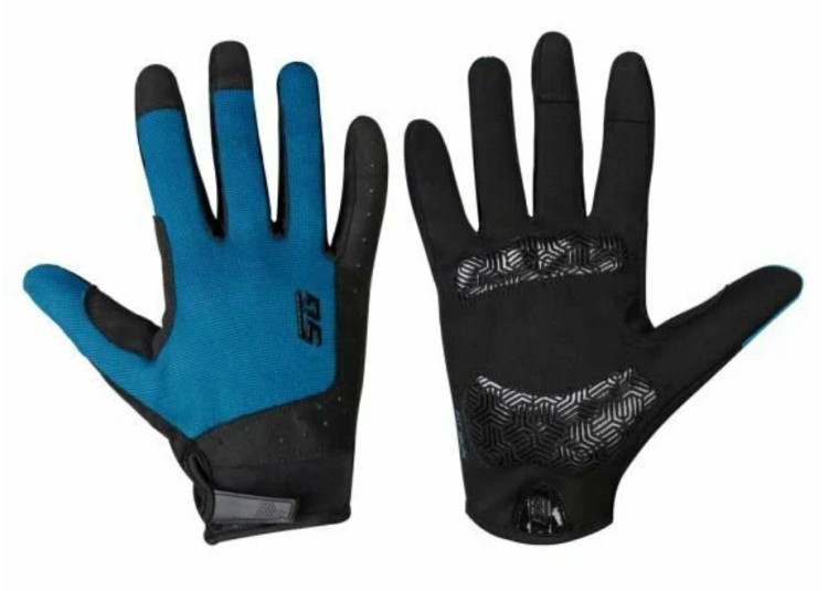 Перчатки полноразмерные STG Fit Skin, размер L, синий с черным