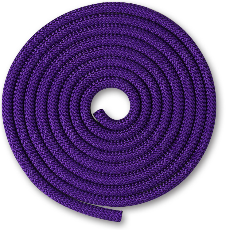 Скакалка гимн.2,5м (верев.) Утяжеленная 150г INDIGO Фиолетовый