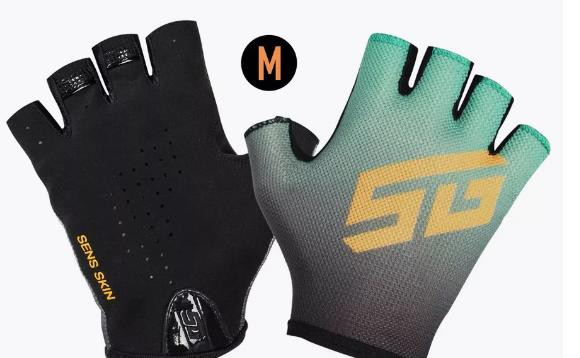 Перчатки полноразмерные STG Sens Skin, размер M, черный с зеленым