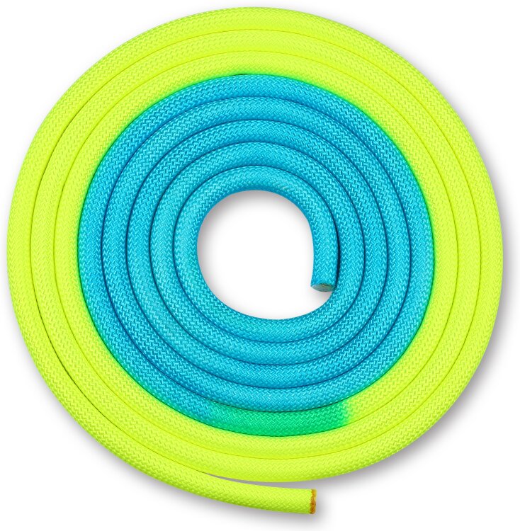 Скакалка для художественной гимнастики утяжеленная двухцветная INDIGO 165 г