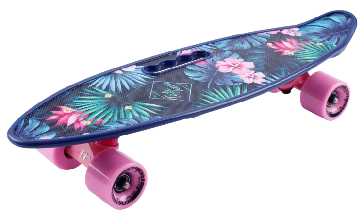 Скейтборд пластиковый Fishboard23 print (mini) blue TLS-406