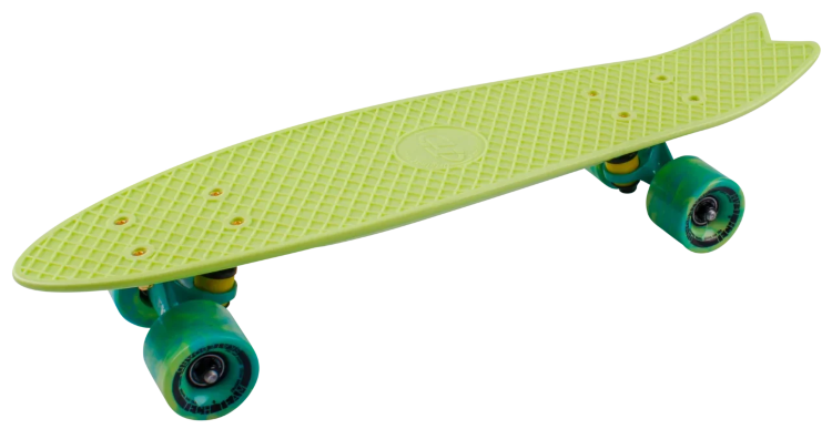 Скейтборд пластиковый Fishboard 23 light green  TLS-406