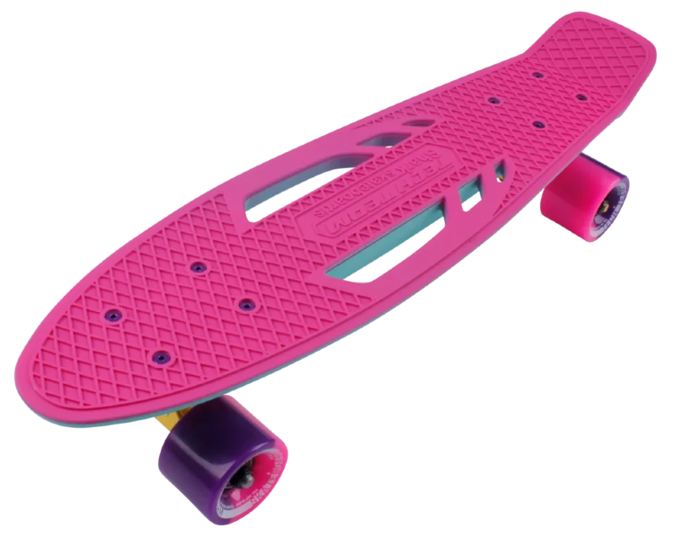 Скейтборд пластиковый Shark 22 pink/sea blue  TSL-405M