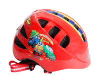 Шлем детский с регулировкой, размер S(48-52см), красный, рисуно