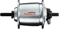 Втулка динамо Shimano, C6000, 36 отв, 6V-3W, под роллер, HIGH, 100x140мм, без гаек и шайб, цв. серебр., б/уп.