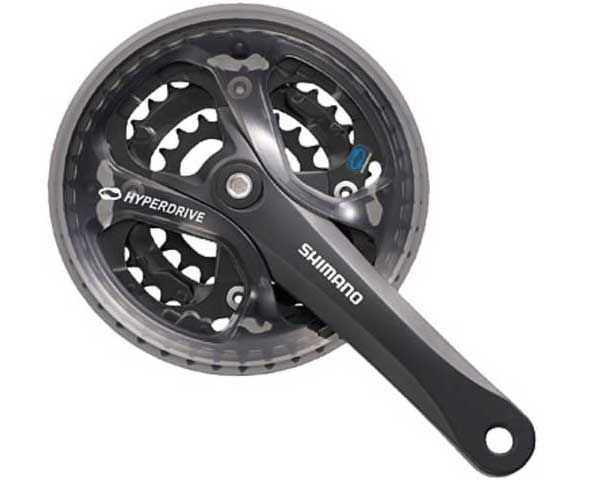 Система Shimano Acera, M361, 175мм, Кв, 42/32/22T, защ, черн
