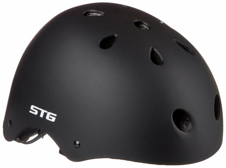 Шлем STG , модель MTV12, размер  S(53-55)cm черный, с фикс застежкой.