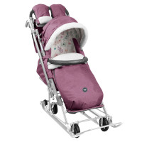 Санки-коляска детские NIKA Ника Детям НД7-8К/10 ВЕРЕСКОВЫЙ