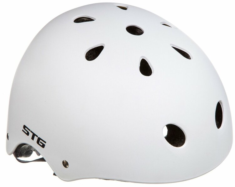 Шлем STG , модель MTV12, размер  M(55-58)cm белый, с фикс застежкой.