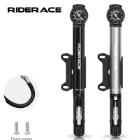 Насос RIDERACE велосипедный со шлангом и манометром