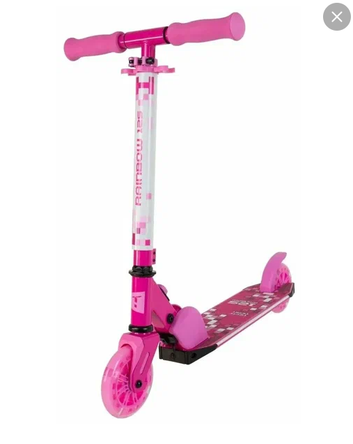 Самокат TECH TEAM 125 Rainbow pink/white